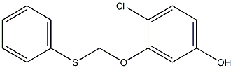 4-Chloro-3-(phenylthiomethoxy)phenol Struktur