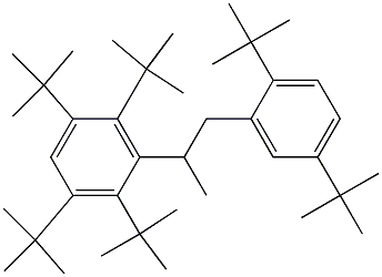 2-(2,3,5,6-テトラ-tert-ブチルフェニル)-1-(2,5-ジ-tert-ブチルフェニル)プロパン 化学構造式