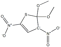 3,5-Dinitro-2,3-dihydro-2,2-dimethoxythiophen-3-ide Structure