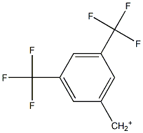 3,5-ジ(トリフルオロメチル)ベンジルカチオン 化学構造式