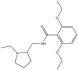 2,6-Diethoxy-N-[(1-ethylpyrrolidin-2-yl)methyl]benzamide Structure