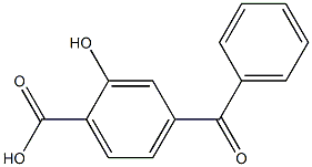 4-Benzoyl-2-hydroxybenzoic acid,,结构式