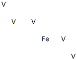 Iron pentavanadium Struktur