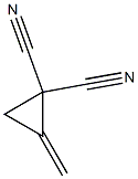 2-メチレンシクロプロパン-1,1-ジカルボニトリル 化学構造式