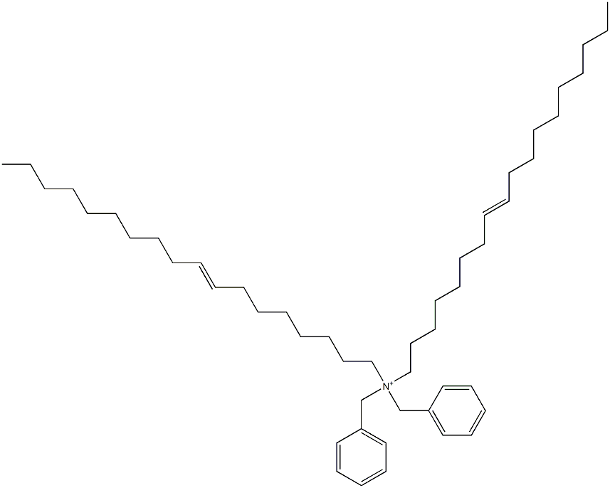 Di(8-octadecenyl)dibenzylaminium Structure