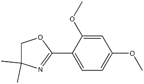 2-(2,4-Dimethoxyphenyl)-4,4-dimethyl-2-oxazoline,,结构式