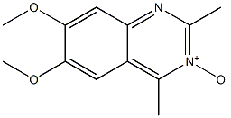 6,7-Dimethoxy-2,4-dimethylquinazoline 3-oxide,,结构式