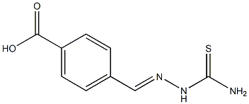4-[(Thiosemicarbazono)methyl]benzoic acid,,结构式