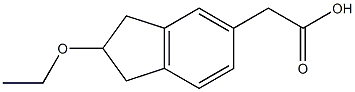 (2-Ethoxyindan-5-yl)acetic acid Structure