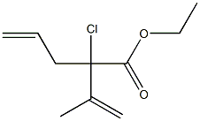 2-Chloro-2-(2-propenyl)-3-methyl-3-butenoic acid ethyl ester