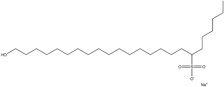 24-Hydroxytetracosane-7-sulfonic acid sodium salt|