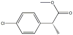 [R,(-)]-2-(p-クロロフェニル)プロピオン酸メチル 化学構造式