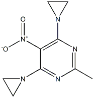 4,6-Bis(1-aziridinyl)-2-methyl-5-nitropyrimidine Struktur