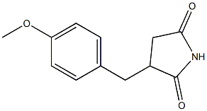 3-(4-Methoxybenzyl)pyrrolidine-2,5-dione,,结构式