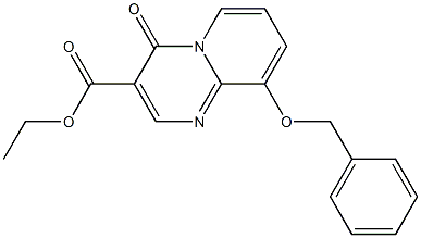 9-(Benzyloxy)-4-oxo-4H-pyrido[1,2-a]pyrimidine-3-carboxylic acid ethyl ester Structure