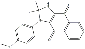 2,2-Dimethyl-2,3-dihydro-1-(4-methoxyphenyl)-1H-naphth[2,3-d]imidazole-4,9-dione