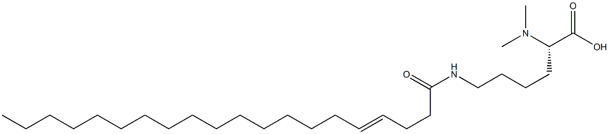 N6-(4-イコセノイル)-N2,N2-ジメチルリシン 化学構造式