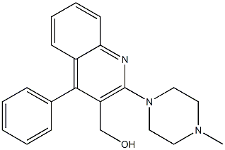 2-(4-Methyl-1-piperazinyl)-4-phenylquinoline-3-methanol Structure