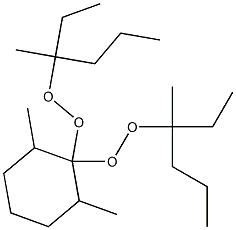 2,6-Dimethyl-1,1-bis(1-ethyl-1-methylbutylperoxy)cyclohexane,,结构式