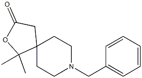 8-Benzyl-1,1-dimethyl-2-oxa-8-azaspiro[4.5]decan-3-one,,结构式