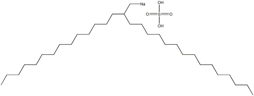 Sulfuric acid 2-tetradecylheptadecyl=sodium salt Structure