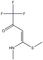 1,1,1-Trifluoro-4-(methylamino)-4-(methylthio)-3-buten-2-one,,结构式