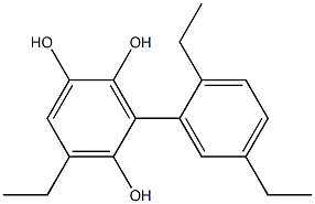  5-Ethyl-3-(2,5-diethylphenyl)benzene-1,2,4-triol