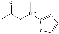 (2-Oxobutyl)(2-thienyl)(methyl)aminium,,结构式