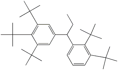 1-(3,4,5-Tri-tert-butylphenyl)-1-(2,3-di-tert-butylphenyl)propane 结构式
