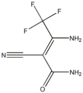 (Z)-3-Amino-2-cyano-4,4,4-trifluoro-2-butenamide Structure