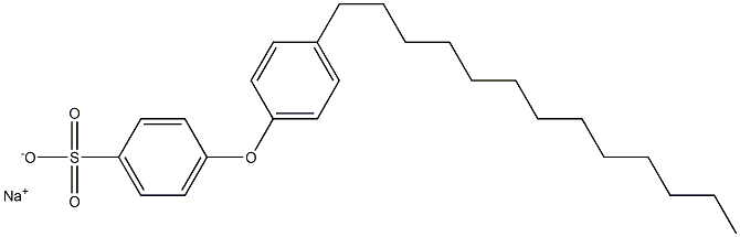 4-(4-Tridecylphenoxy)benzenesulfonic acid sodium salt Structure