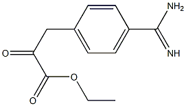 3-(4-Amidinophenyl)-2-oxopropanoic acid ethyl ester,,结构式