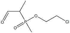 Methyl(1-methyl-2-oxoethyl)phosphinic acid 2-chloroethyl ester Struktur