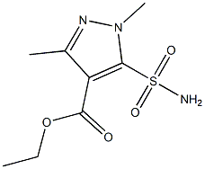 1,3-Dimethyl-5-sulfamoyl-1H-pyrazole-4-carboxylic acid ethyl ester