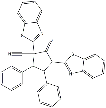 1,3-Bis(benzothiazol-2-yl)-2-oxo-4,5-bis(phenyl)cyclopentane-1-carbonitrile