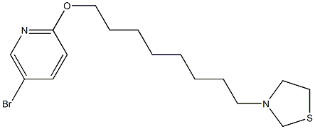 5-Bromo-2-[[8-(3-thiazolidinyl)octyl]oxy]pyridine Structure