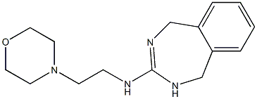 N-(2-Morpholinoethyl)-4,5-dihydro-1H-2,4-benzodiazepin-3-amine Struktur