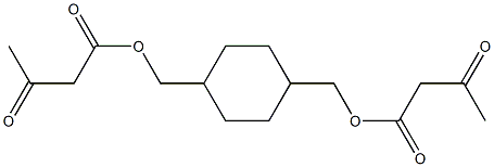 Bisacetoacetic acid (cyclohexane-1,4-diyl)bismethylene ester Structure