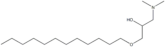 1-ジメチルアミノ-3-ドデシルオキシ-2-プロパノール 化学構造式