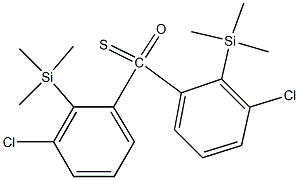 Trimethylsilyl(3-chlorophenyl) thioketoneoxide Struktur