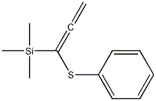 Trimethyl[1-(phenylthio)propadienyl]silane Structure