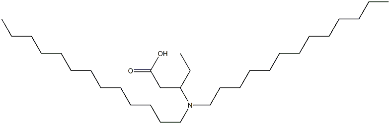 3-(Ditridecylamino)valeric acid 结构式
