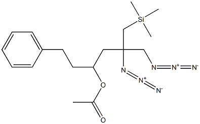 Acetic acid 2-azido-2-(azidomethyl)-1-(trimethylsilyl)-6-phenylhexan-4-yl ester