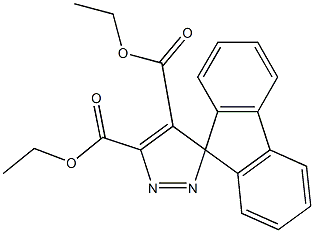 Spiro[9H-fluorene-9,3'-[3H]pyrazole]-4',5'-dicarboxylic acid diethyl ester Structure