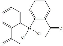  Bis(2-acetylphenyl)dichlorotellurium(IV)