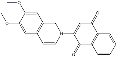 2-[(6,7-Dimethoxy-1,2-dihydroisoquinolin)-2-yl]-1,4-naphthoquinone|