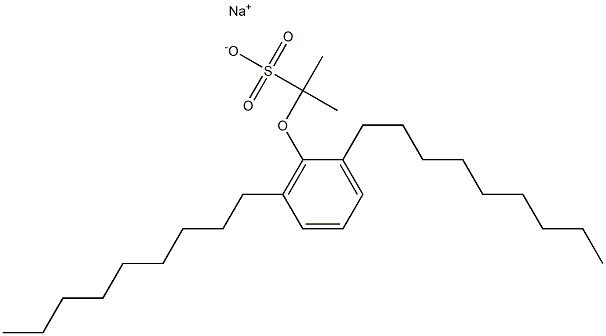 2-(2,6-Dinonylphenoxy)propane-2-sulfonic acid sodium salt 结构式