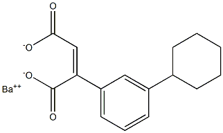 2-(3-シクロヘキシルフェニル)マレイン酸バリウム 化学構造式