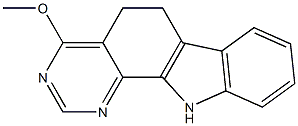4-メトキシ-6,11-ジヒドロ-5H-ピリミド[4,5-a]カルバゾール 化学構造式