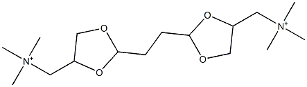 2,2'-(1,2-Ethanediyl)bis(N,N,N-trimethyl-1,3-dioxolane-4-methanaminium) Struktur